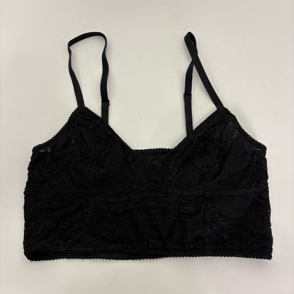 Intimately‎ Free People Black Lace Bralette Bra Size Small